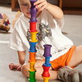 Load image into Gallery viewer, Grapat Wooden Spools Rainbow Color 18 Pieces