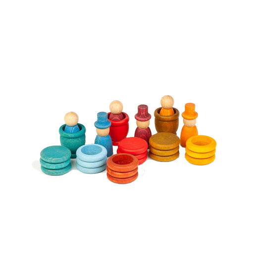 Grapat Aguamarina Summer Set With Wooden Nins, Ring, Mates, Coins, And Wizards