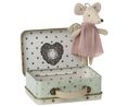Load image into Gallery viewer, Maileg Angel Mouse In Suitcase
