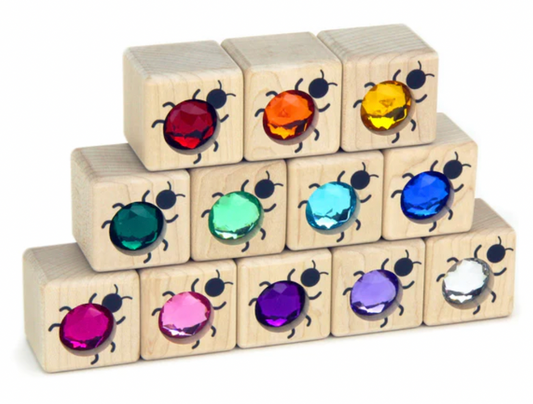 Everwood Friends 12 pc. Twelve Little Ladybugs Gem Blocks