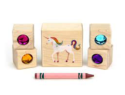 Everwood Friends 5 pc. Unicorn Gem Blocks
