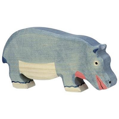 Holztiger Feeding Hippopotamus Wooden European Toy