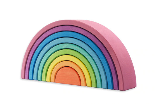 Ocamora Medium Wood Rainbow Pink