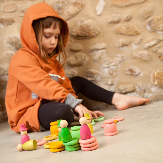 Grapat Aguamarina Spring Set With Wooden Nins, Ring, Mates, Coins, And Wizards