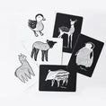 Load image into Gallery viewer, Wee Gallery Art Cards for Baby With Baby Animals Black And White