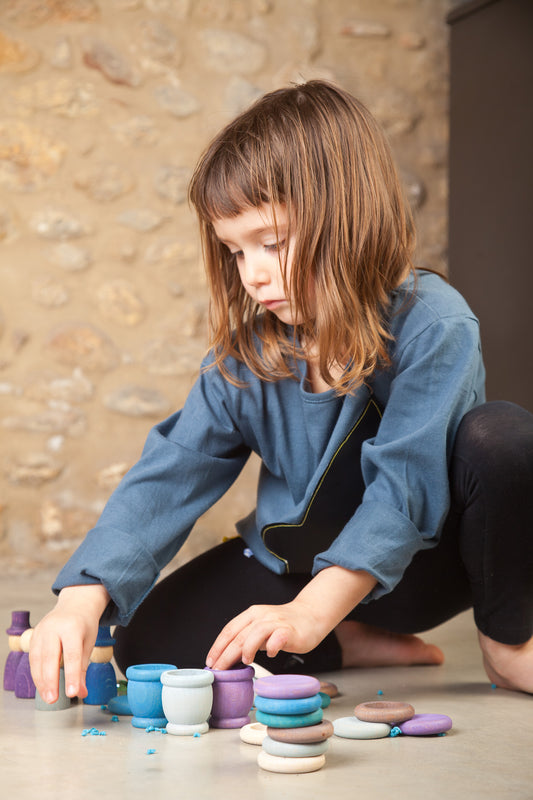 Grapat Aguamarina Winter Set With Wooden Nins, Ring, Mates, Coins, And Wizards