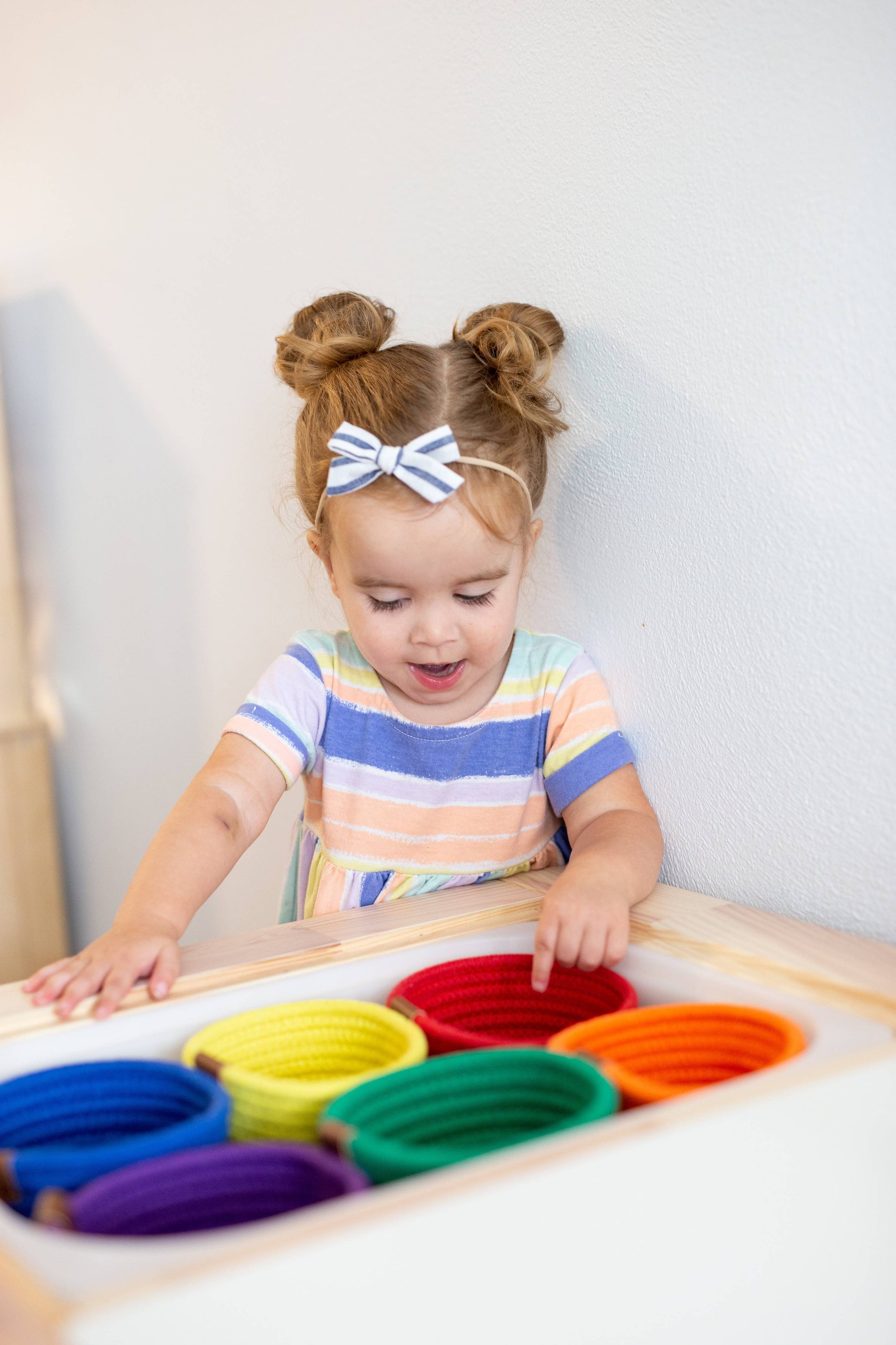 Maple and Lark The Bitsy Basket: Rainbow Set