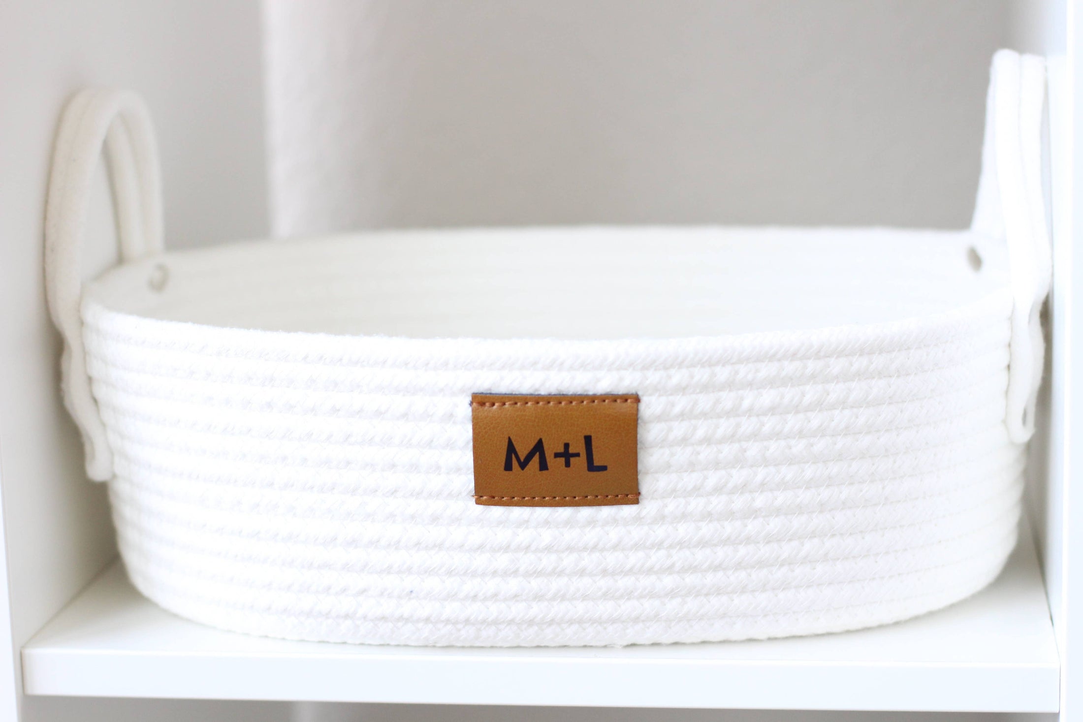 Maple and Lark Gather Rope Basket: Heathered Gray