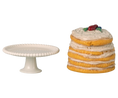 Load image into Gallery viewer, Preorder Maileg Party cake and cake stand, Mouse - Off white (Expected Delivery: 5.1.26)
