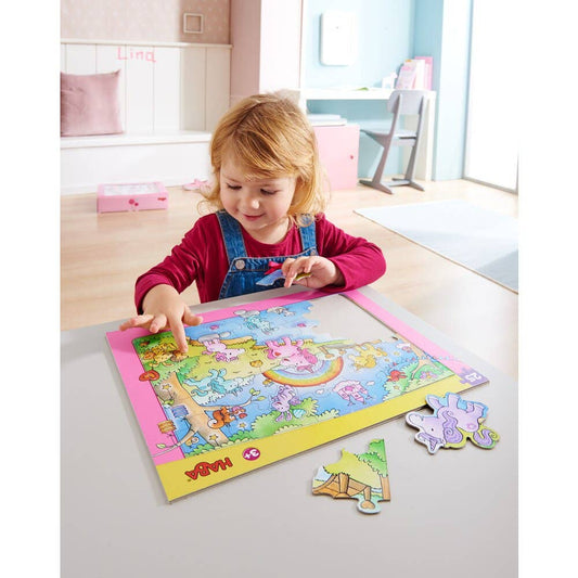 Haba Frame Puzzle Unicorn Glitterluck