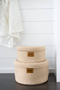 Load image into Gallery viewer, Maple and Lark The Haven Basket Collection: Blush or Natural Jute
