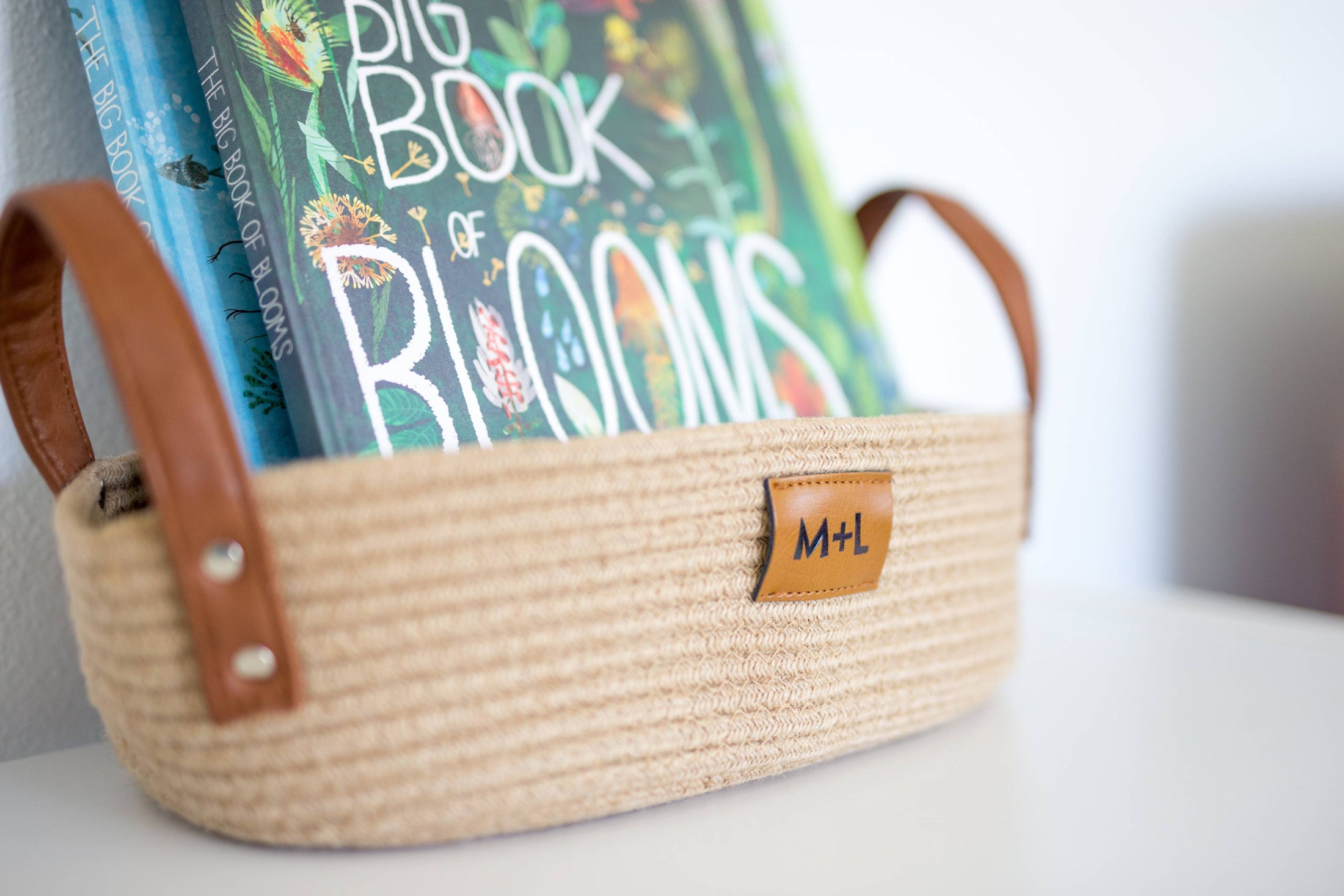 Maple and Lark Gather Rope Basket: Heathered Gray