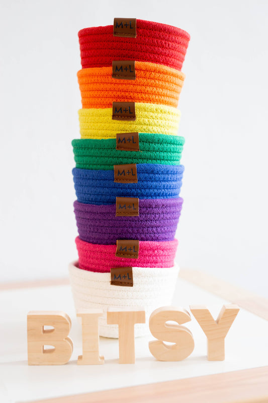 Maple and Lark The Bitsy Basket: Rainbow Set
