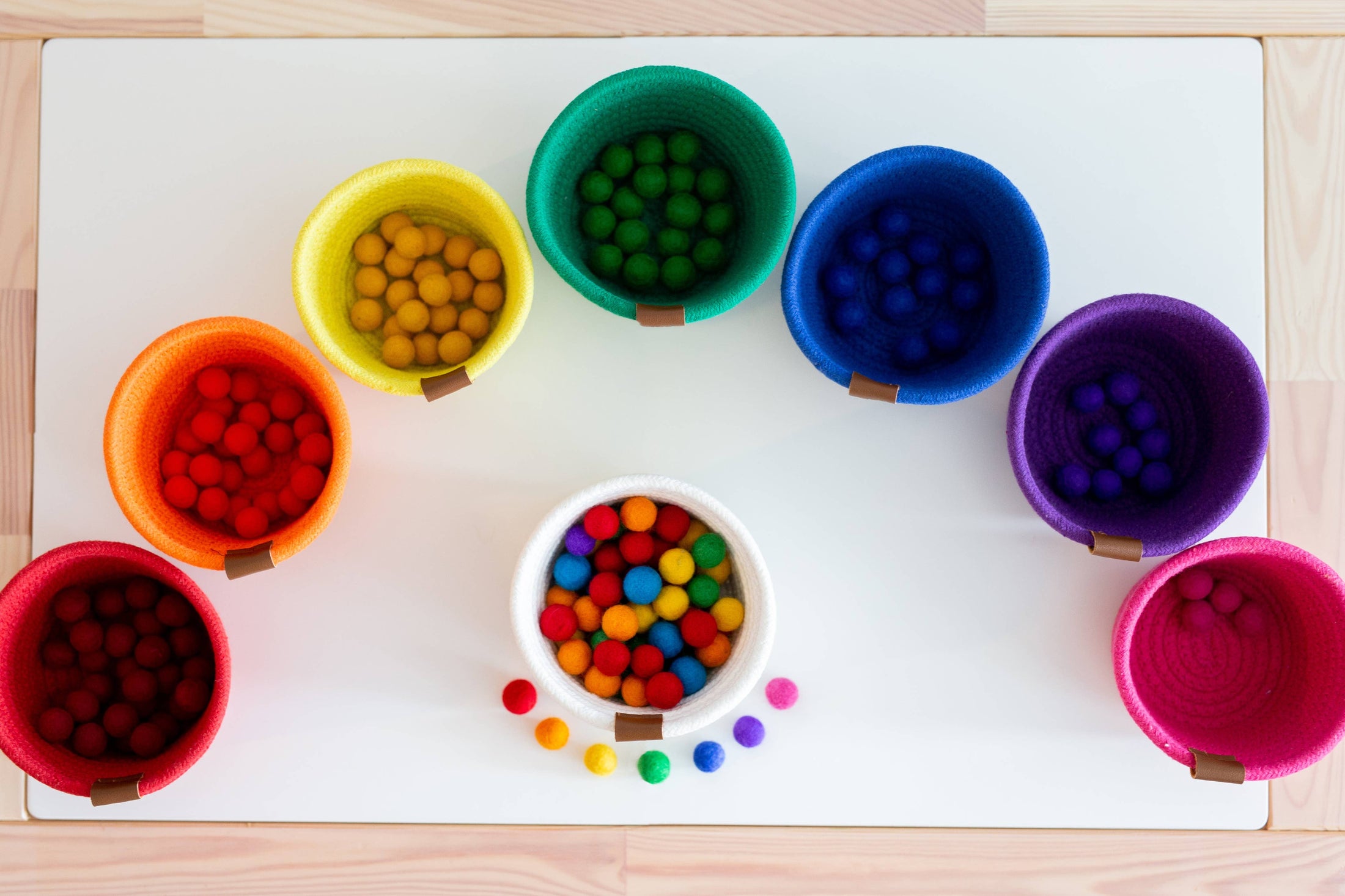 Maple and Lark The Bitsy Basket: Rainbow Set