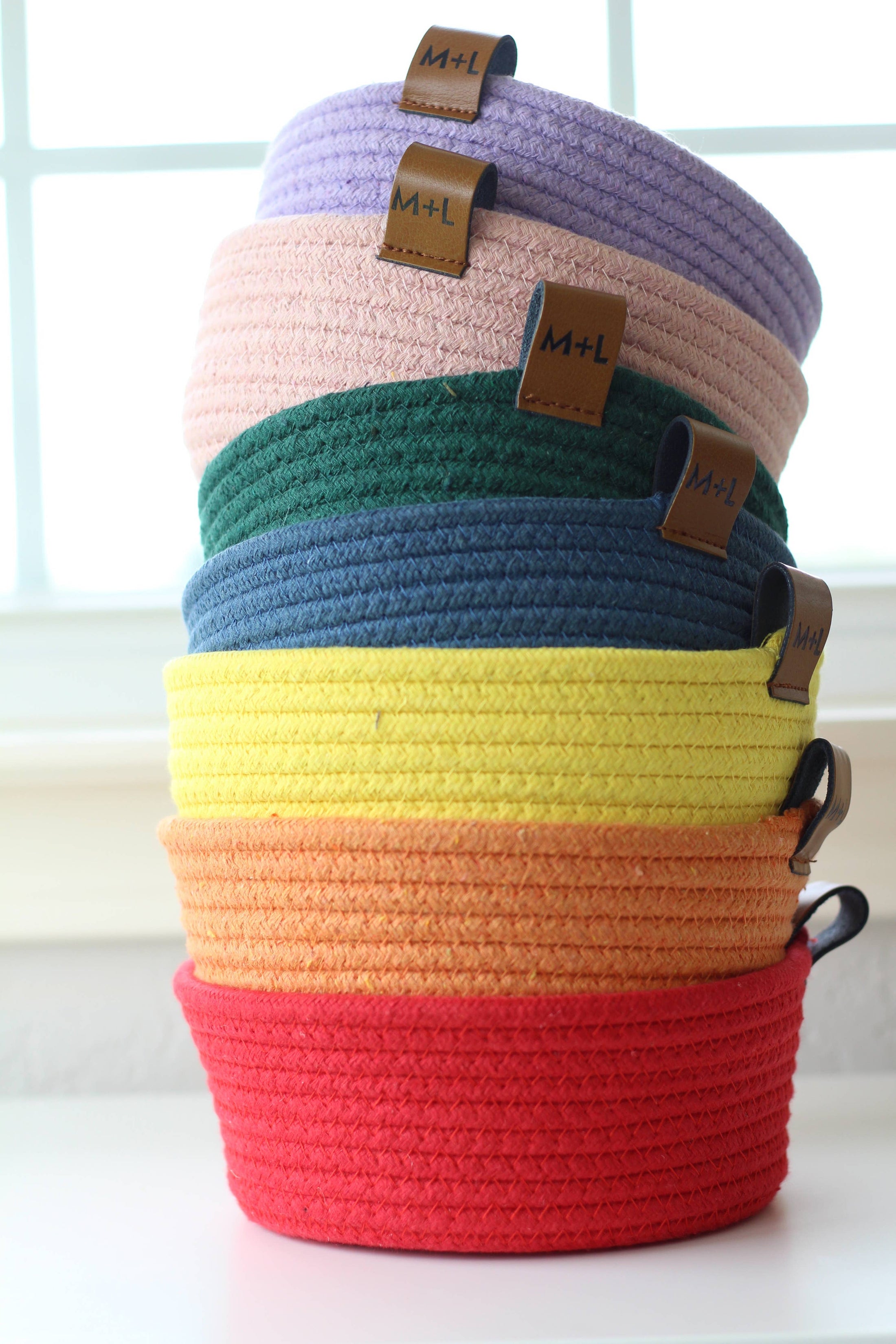 Maple and Lark Promise Rope Basket: Multiple Colors