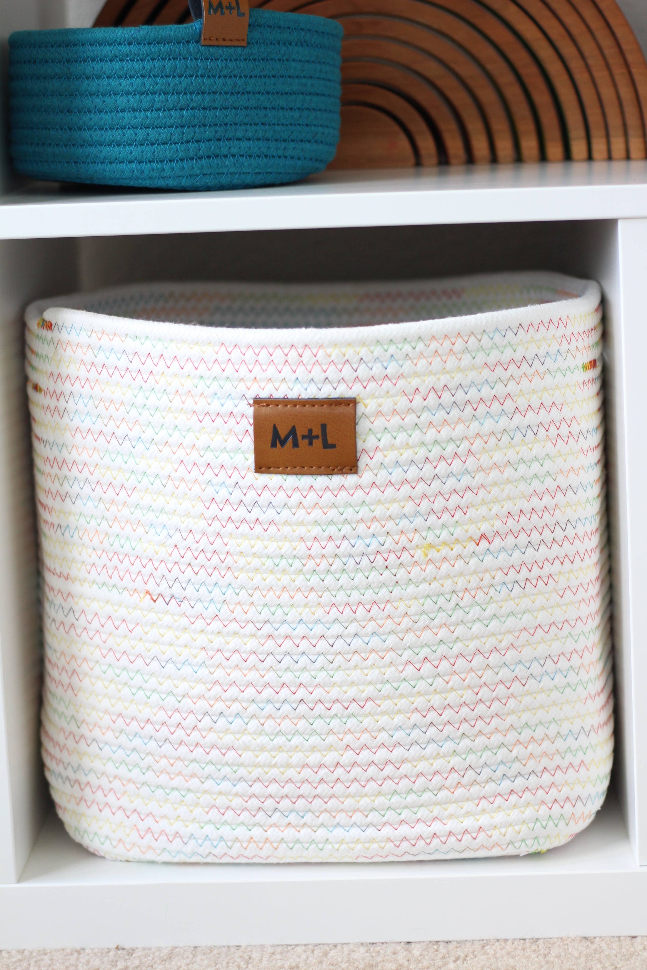 Maple and Lark Bountiful Rope Basket: Multiple Colors