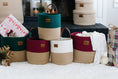 Load image into Gallery viewer, Maple and Lark Bountiful Rope Basket | Limited Edition: Jute + Garnet |
