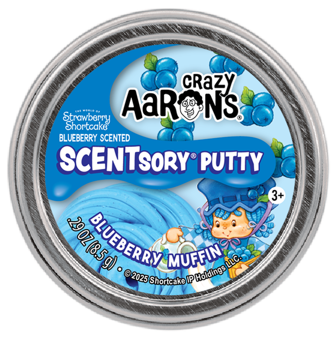 Crazy Aaron's Mini Blueberry Muffin Scentsory Thinking Putty Tin