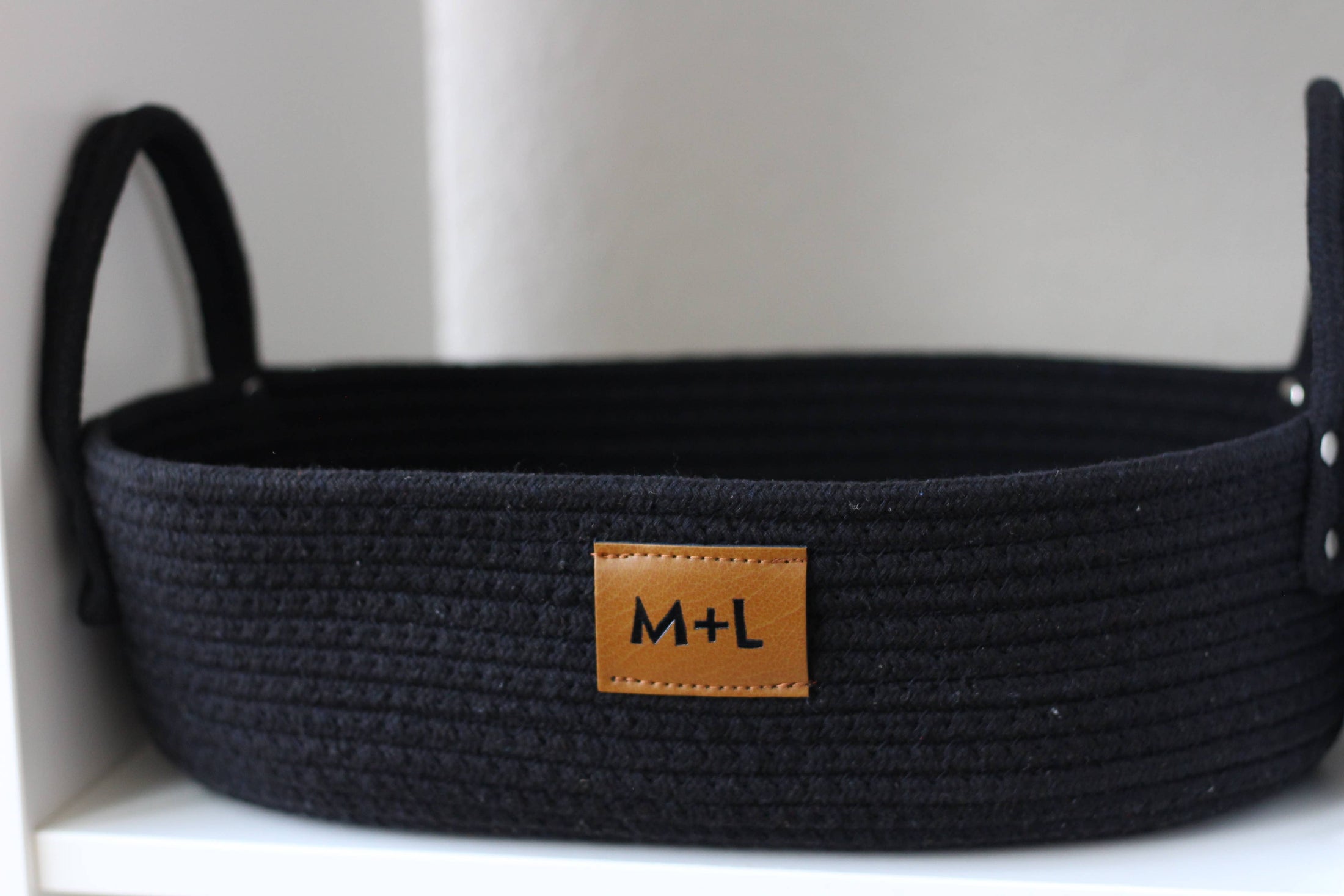 Maple and Lark Gather Rope Basket: Heathered Gray