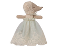 Load image into Gallery viewer, Preorder Maileg Baby mouse in gown - Powder or Mint (Expected Delivery: 6.15.26)
