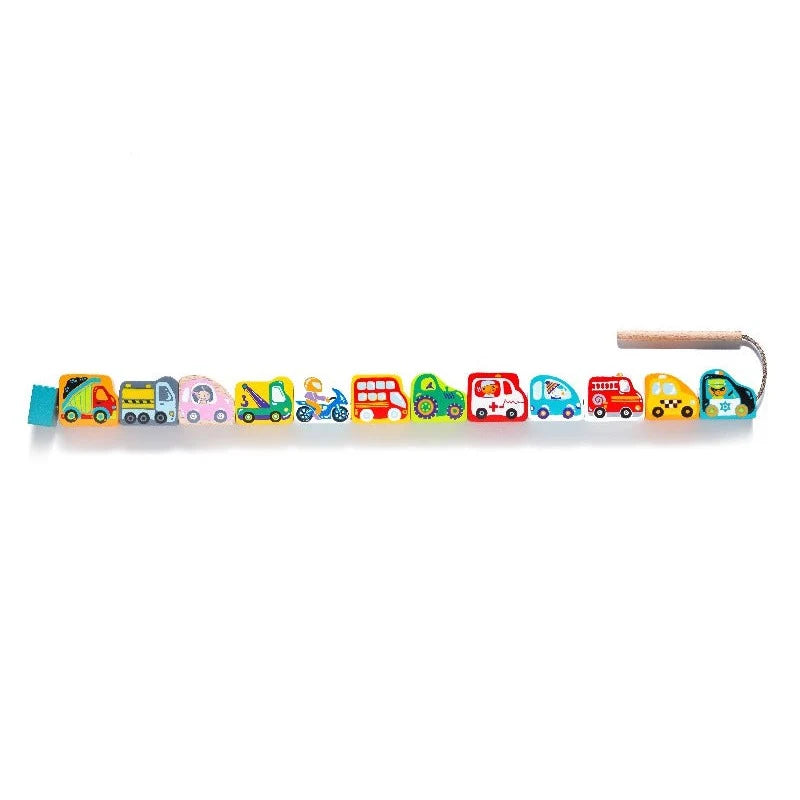 Cubika Wooden Lacing Toy Flying Cars