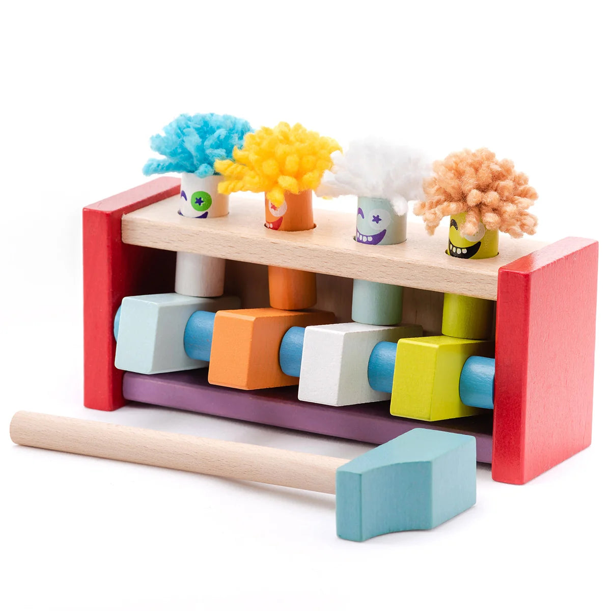 Cubika Wooden Toy jumping Clowns