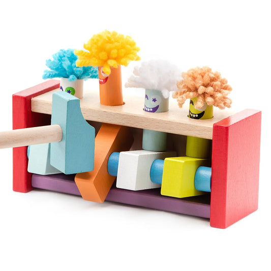 Cubika Wooden Toy jumping Clowns