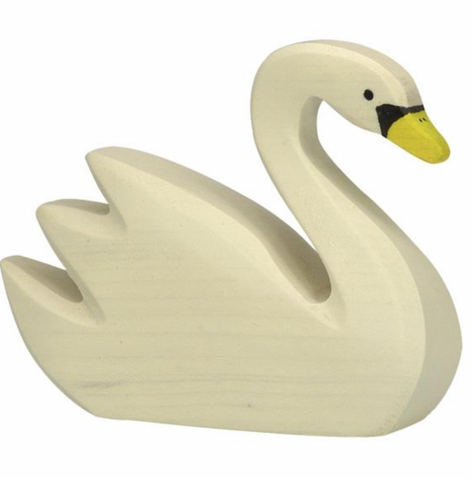 Holztiger Swimming Swan European Toy
