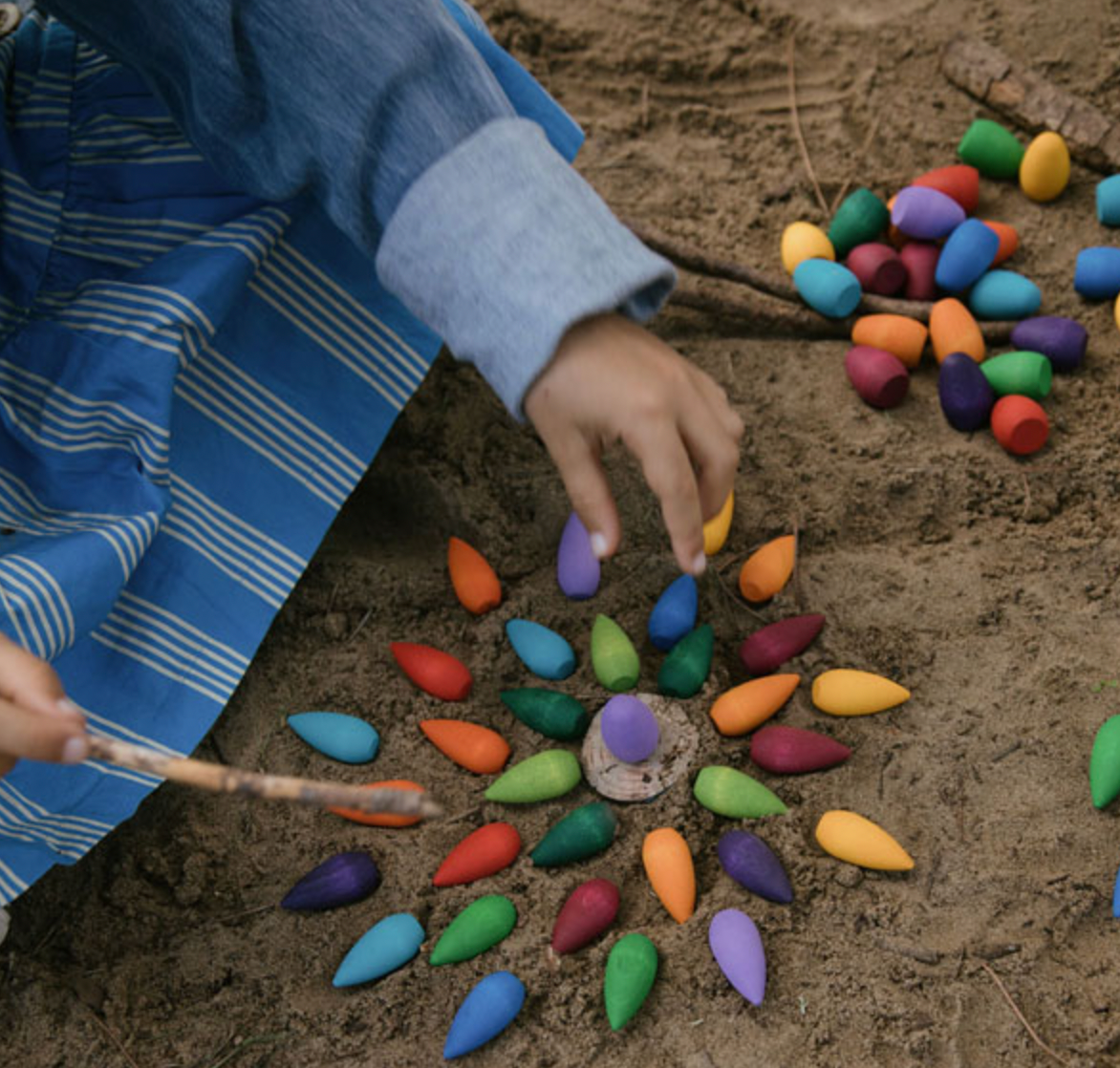 Grapat Mandala Rainbow Snowflakes