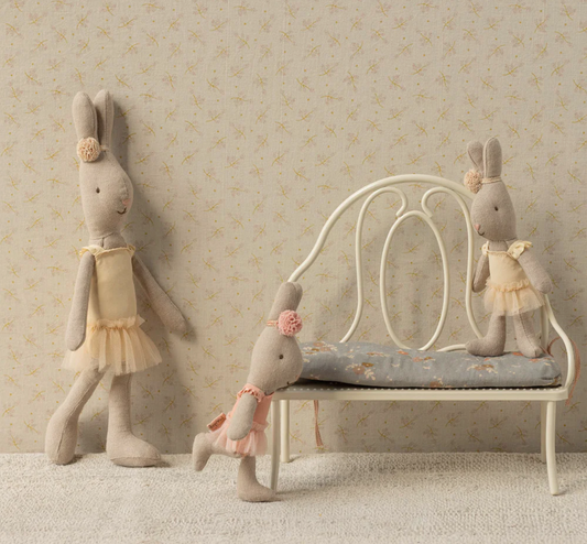 Maileg Vintage bench, Miniature - Off White