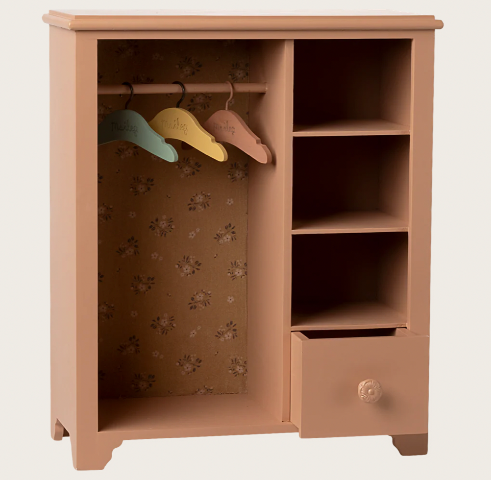 Maileg Wardrobe, Large - Dark powder