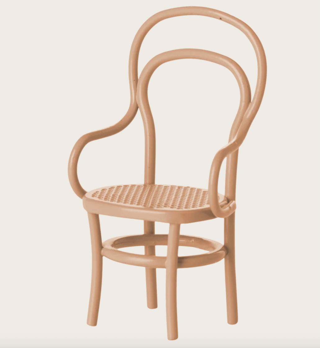 Maileg Vintage chair, Mouse - Dark Powder, Mint or Off-White
