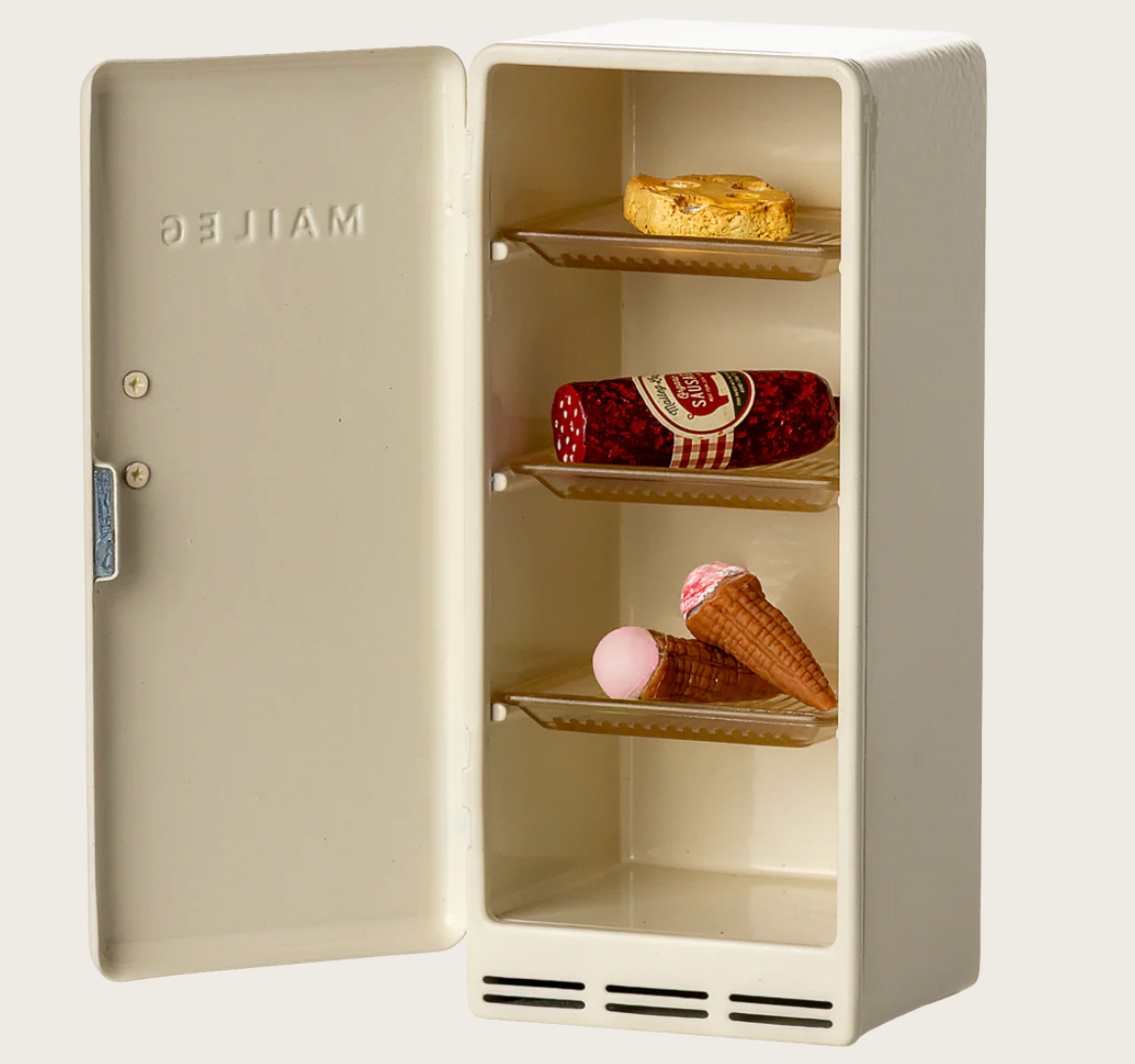 Maileg  Fridge, Mouse - Off white