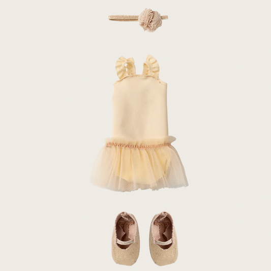 Maileg Ballet suit and skirt Size 2 (Cream or Rose)