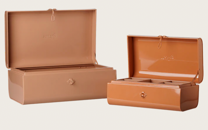 Preorder Maileg Storage Suitcase (Dark Mint or Powder/Coral) (Expected Delivery: 11.1.26)