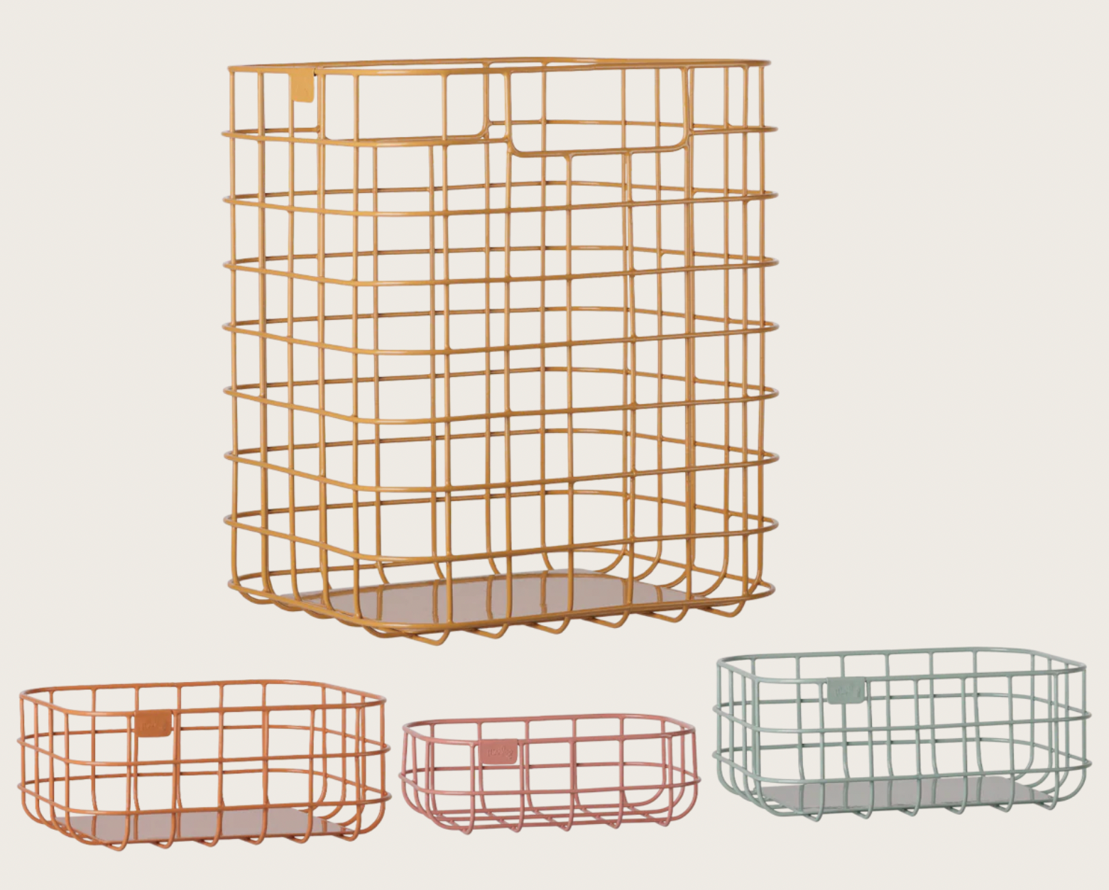 Preorder Maileg Metal Basket Set, 4 pcs (Expected Delivery: 11.1.26)