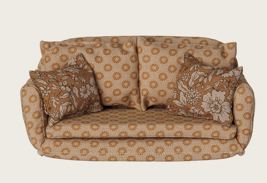 Preorder Maileg Sofa bed, Mouse, Large - Ocher (Expected Delivery:10.1.26)