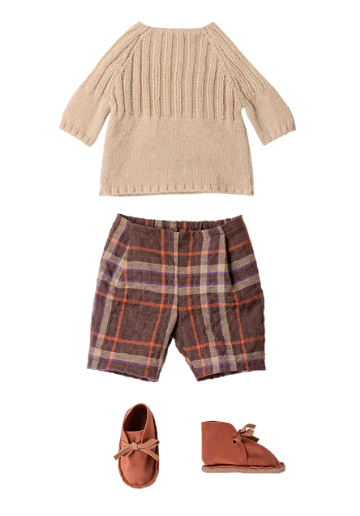 Preorder Maileg Rabbit, Size 4 - Classic - Pants and knitted sweater (Or Outfit Only) (Expected Delivery: 11.1.26)