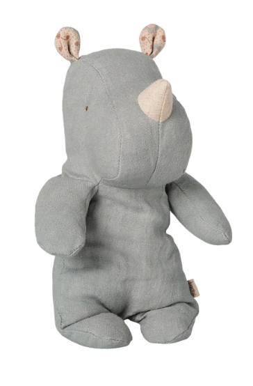 Preorder Maileg Safari friends, Rhino, Small or Medium (Vintage Blue, Grey Blend or Vintage Yellow) (Expected Delivery: 11.15.26)