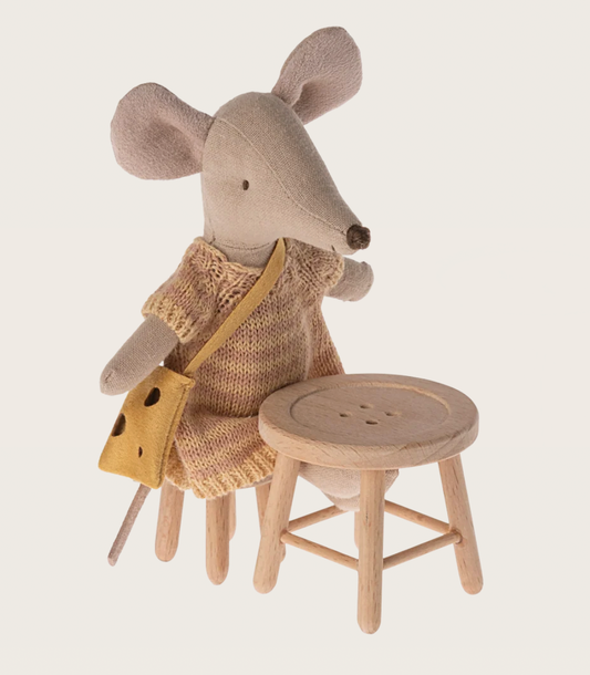 Maileg Table and Stool Set, Mouse