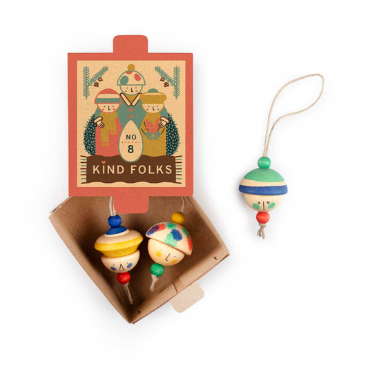 Grapat Kind Folks Ornament Set