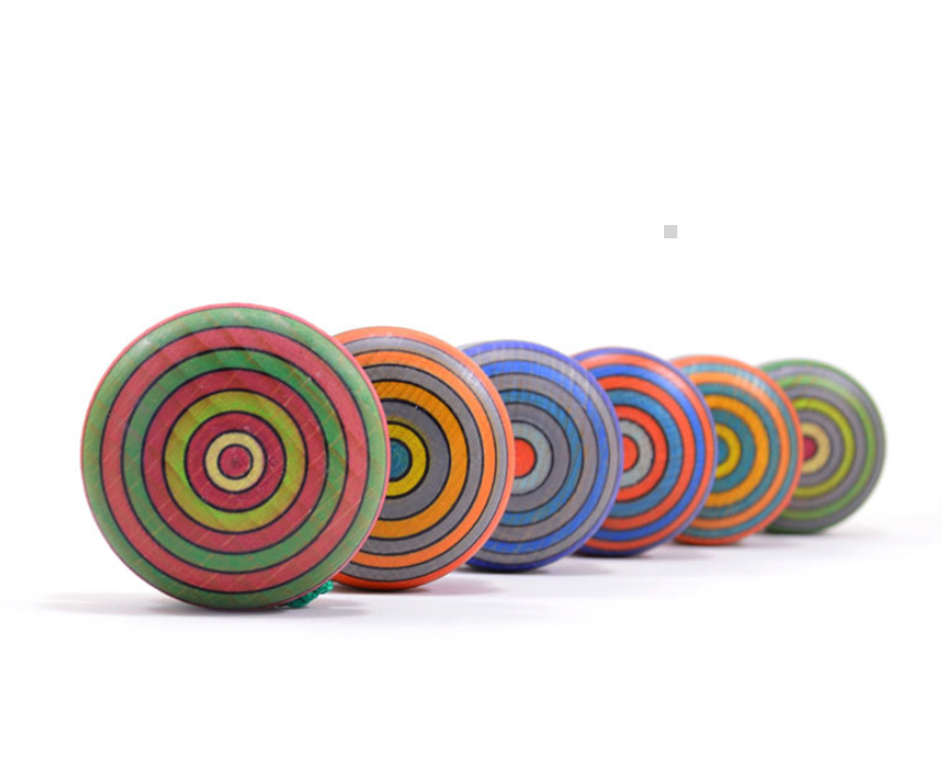 Mader Yoyo (Fridolin, Natural, Rainbow, or Striped)