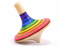 Load image into Gallery viewer, Mader Wooden Top Toy Rallye Rainbow Assorted Colors (Small or Large)
