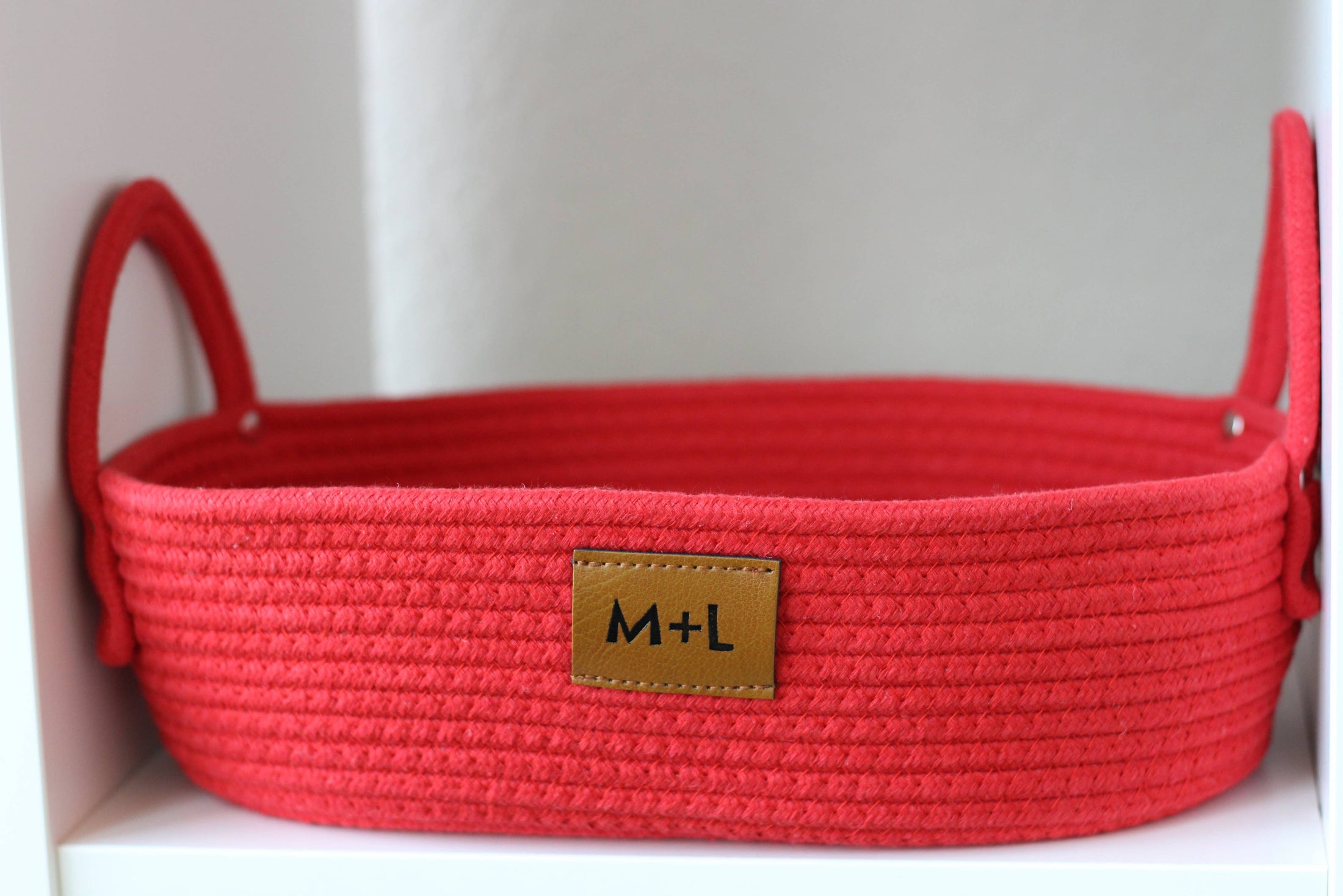 Maple and Lark Gather Rope Basket: Heathered Gray