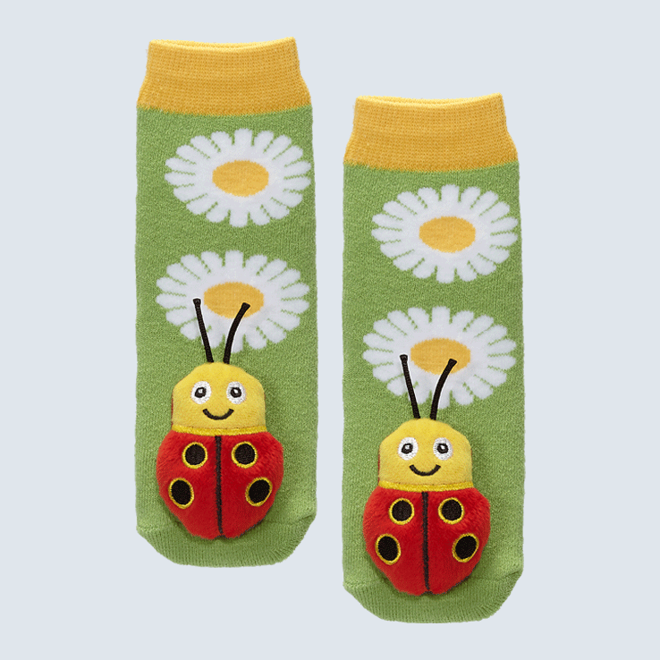 Messy Moose Socks - Baby Socks Ladybug: Green / Baby