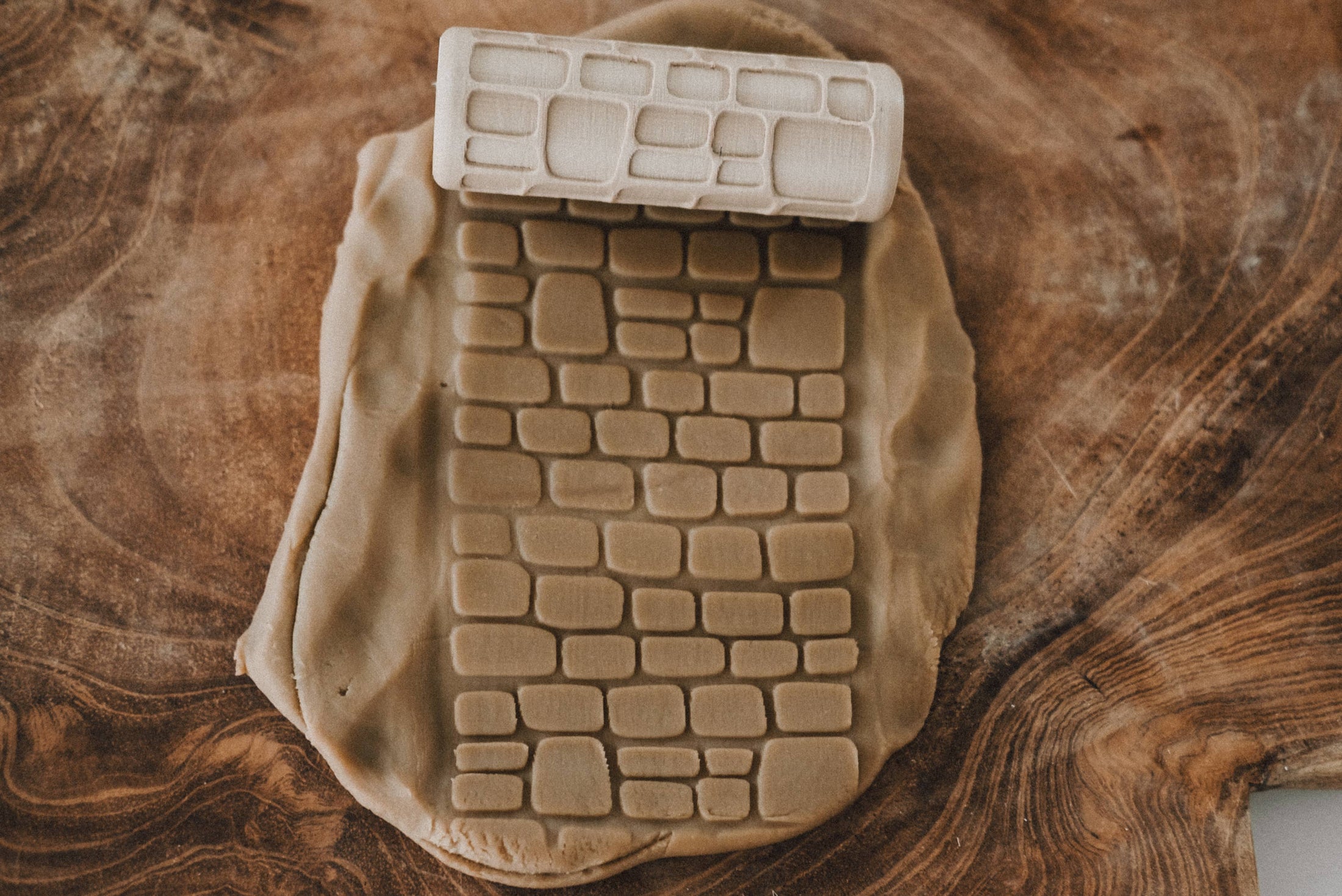 Kinfolk Pantry Cobblestone Path Roller Pattern Playdough Roller