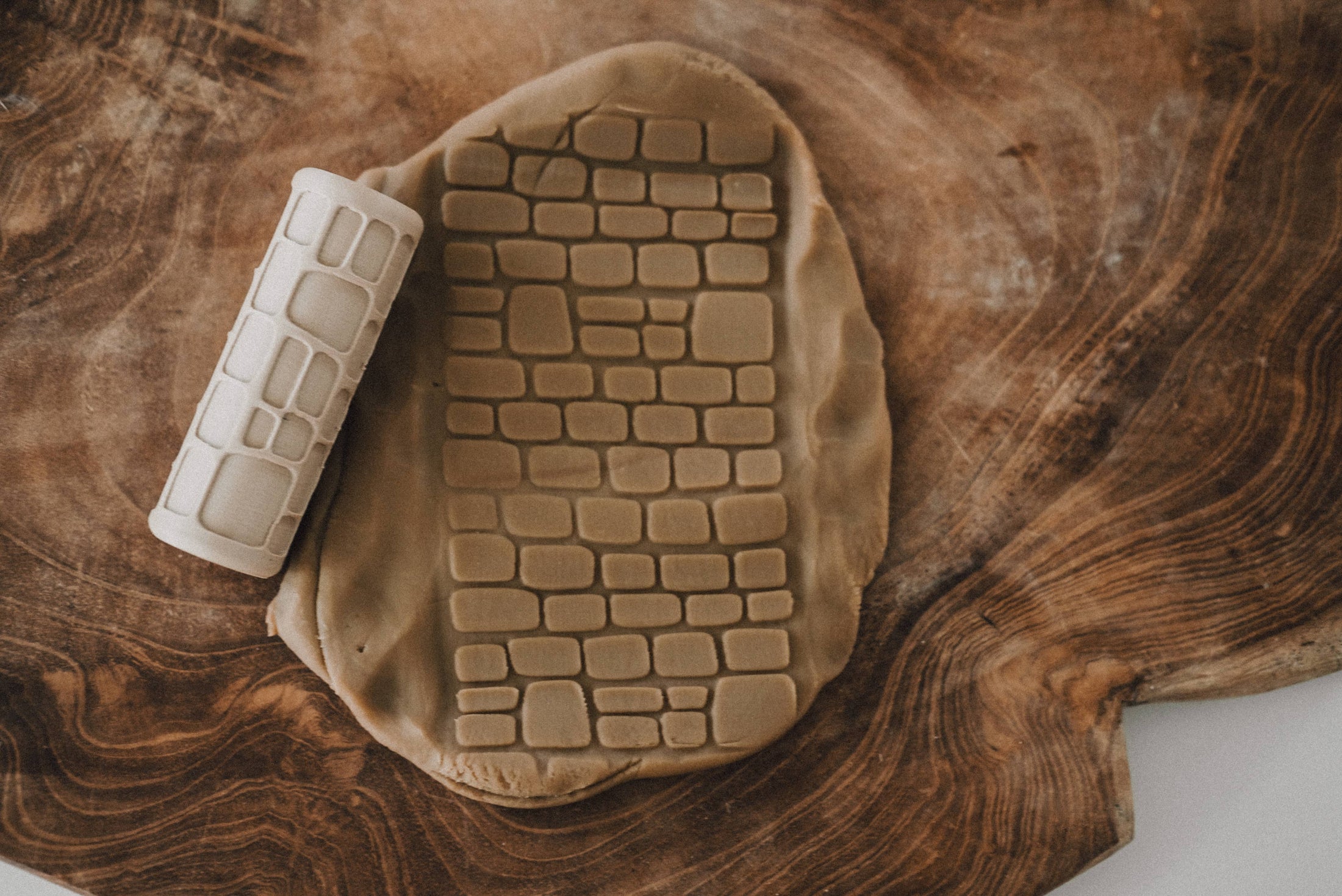 Kinfolk Pantry Cobblestone Path Roller Pattern Playdough Roller