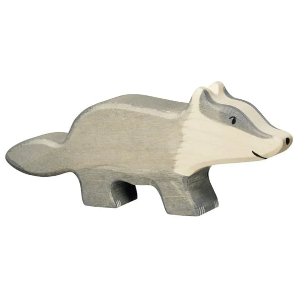Holztiger Badger European Wooden Animal