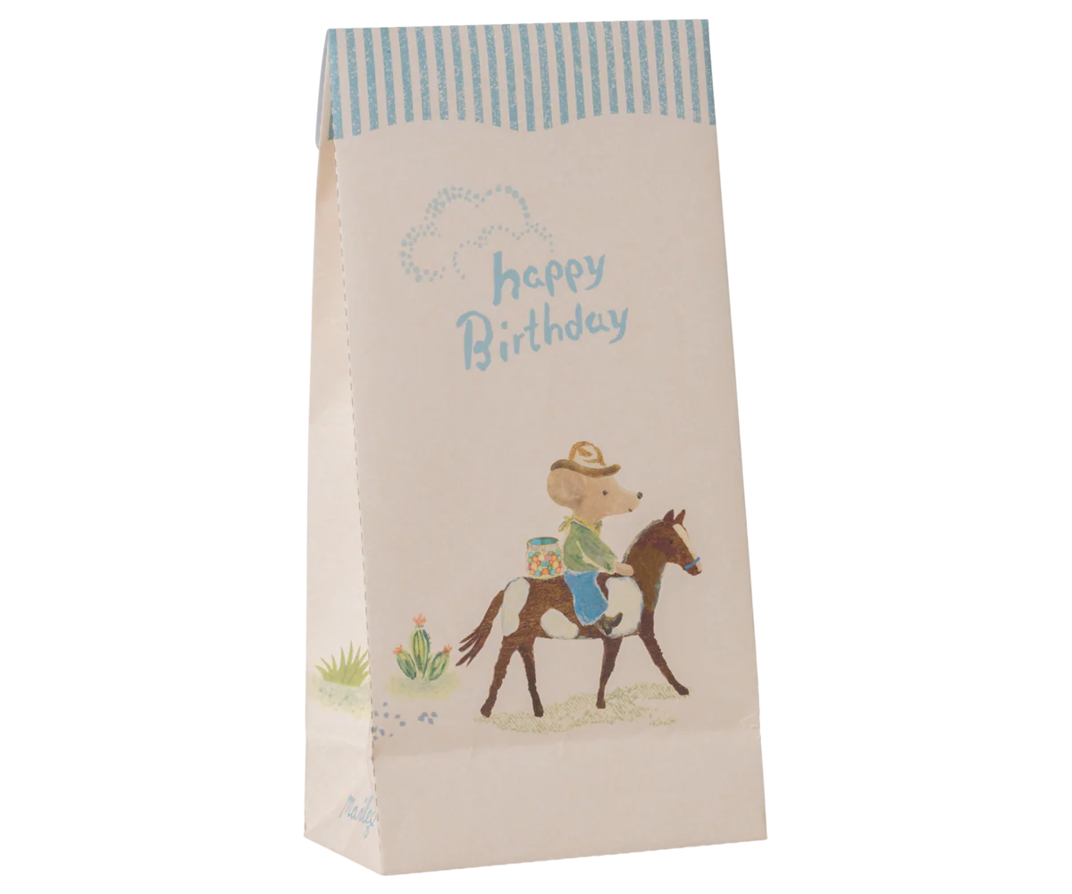 Preorder Maileg Goodie Bag - Happy birthday - Cowboy or Unicorn, 12 pcs.(Expected Delivery: 4.15.26)
