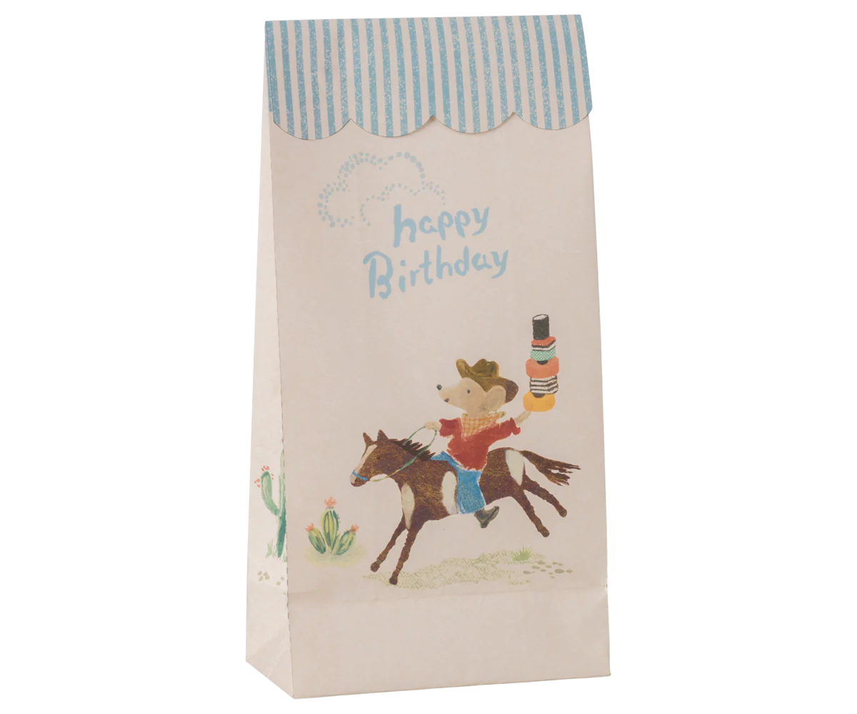 Preorder Maileg Goodie Bag - Happy birthday - Cowboy or Unicorn, 12 pcs.(Expected Delivery: 4.15.26)